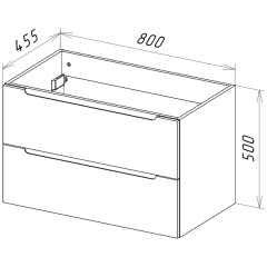 Тумба с раковиной BelBagno Etna 80 rovere bianco