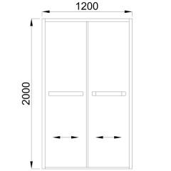 Душевая дверь Royal Bath RBF2011 1200x2000