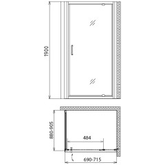 Душевой угол Gemy Sunny Bay S28130-A90