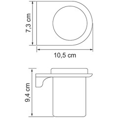 Стакан WasserKRAFT Kammel K-8328