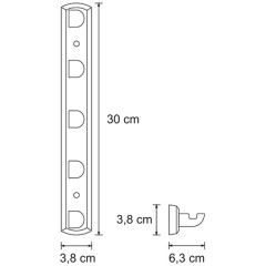 Планка с 5-ю крючками WasserKRAFT Kammel K-8375