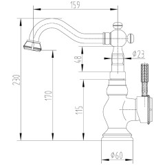 Смеситель для кухни Lemark Jasmine LM6644B