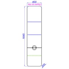 Пенал подвесной Aqwella Аликанте 40 Alic.05.04/R/Gray