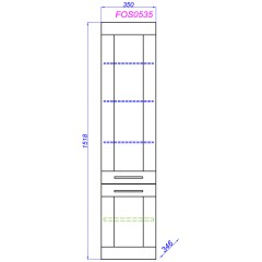 Пенал Aqwella Фостер 35 FOS0535DS