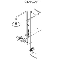 Душевая кабина Triton Гидрус 3 Стандарт графит 90x90