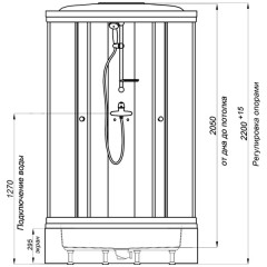 Душевая кабина Triton Стандарт В3 ДН4 квадраты 100x100