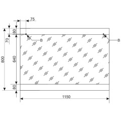 Зеркало Style Line ElFante Даллас 115 белый СС-00000523