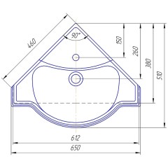 Комплект мебели Opadiris Клио 45 угловой орех антикварный