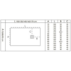 Поддон из литьевого мрамора GooDDooR Essentia 120x80 чёрный