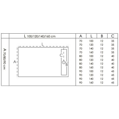 Поддон из литьевого мрамора GooDDooR Stella 120x70 белый