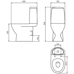 Унитаз Iddis Mirro MIR2DSEi24