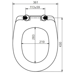 Крышка-сиденье для унитаза Iddis ID 136 Dp Sc