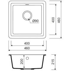 Мойка кухонная Iddis Tanto TU2B461i87