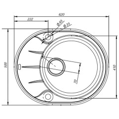 Мойка кухонная Iddis Kitchen G K06B621i87