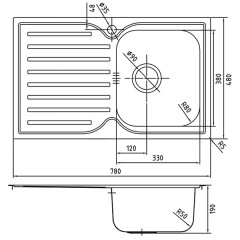 Мойка кухонная Iddis Strit STR78SRi77