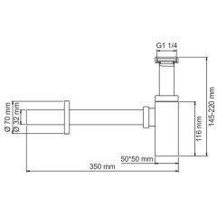 Сифон WasserKRAFT A096