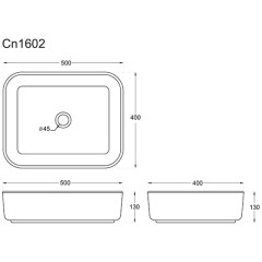 Раковина накладная Ceramica Nova Element CN1602