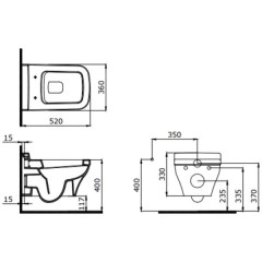 Унитаз подвесной Bocchi Scala Arch 1080-005-0129 чёрный