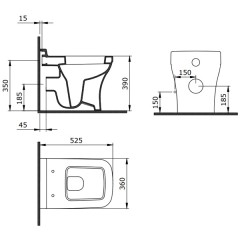 Унитаз приставной Bocchi Scala 1249-032-0129 розовый