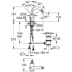 Смеситель для биде Grohe Atrio 32108AL3