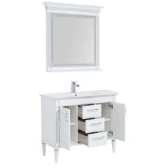Комплект мебели Aquanet Селена 120 белый/серебро 00233127