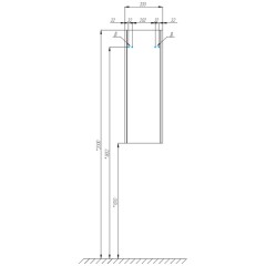 Шкаф подвесной Акватон Сакура 33 1A220803SKW8L