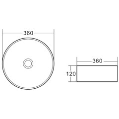 Раковина накладная BelBagno BB1357