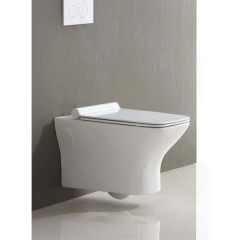 Унитаз подвесной BelBagno Romano BB248CHR+BB2112SC безободковый