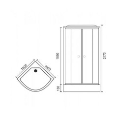 Душевая кабина Royal Bath RB100HK7-BT-CH