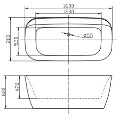 Ванна акриловая BelBagno BB303