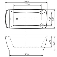 Ванна акриловая BelBagno BB304