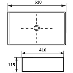 Раковина накладная Delice France Beatrice RC1.6040