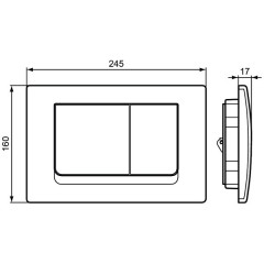 Инсталляция с унитазом Ideal Standard Connect Air AquaBlade E212801