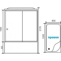 Душевая кабина Royal Bath RB8120BP6-WT-CH R