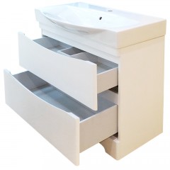 Комплект мебели Misty Элвис 105 напольный белый