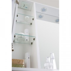 Зеркальный шкаф BelBagno Marino 100 bianco lucido MARINO-SPC-1000/750-2A-BL-P