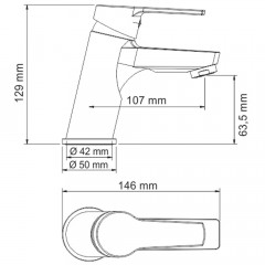 Смеситель для раковины WasserKRAFT Rhin 4403