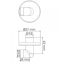 Шланговое подключение WasserKRAFT A134