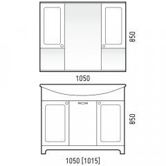 Комплект мебели Corozo Прованс 105