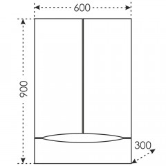 Шкаф подвесной СаНта Сатурн 60x90 700230