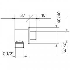 Шланговое подключение Palazzani Track 9926M210