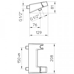 Смеситель для душа Palazzani Click 37202610