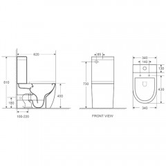 Унитаз WeltWasser Merzbach 001 GL-WT безободковый