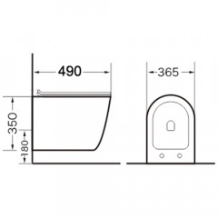 Инсталляция Grohe Rapid SL 38721001 + унитаз Grossman GR-4455BMS безободковый с сиденьем