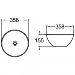 Раковина накладная SantiLine SL-1040