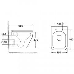 Инсталляция Grohe Rapid SL 38721001 + унитаз OWL Eld Ruta-H OWLT190601 безободковый с сиденьем