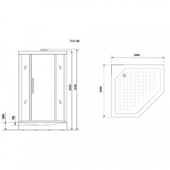 Душевая кабина Niagara Lux 7717WBK