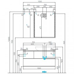 Тумба с раковиной Акватон Терра 105 1A2469K0TEKA0