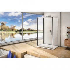 Душевая дверь GooDDooR Neo WTW-130-C-CH