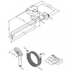 Смеситель универсальный Am.Pm X-Joy F85A95000